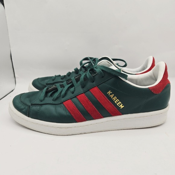 Kareem Abdul Jabbar ADIDAS Sz 10 LOW TOP SHOES NBA Milwaukee Bucks Superstar - Picture 1 of 11